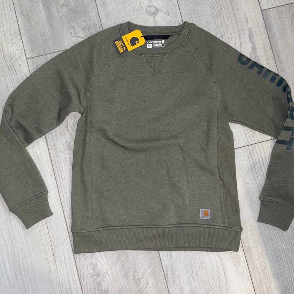 Carhartt Women’s Olive Crewneck Sweatshirt